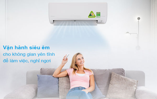 Vận hành êm ái - tính năng nổi bật trên máy lạnh Daikin